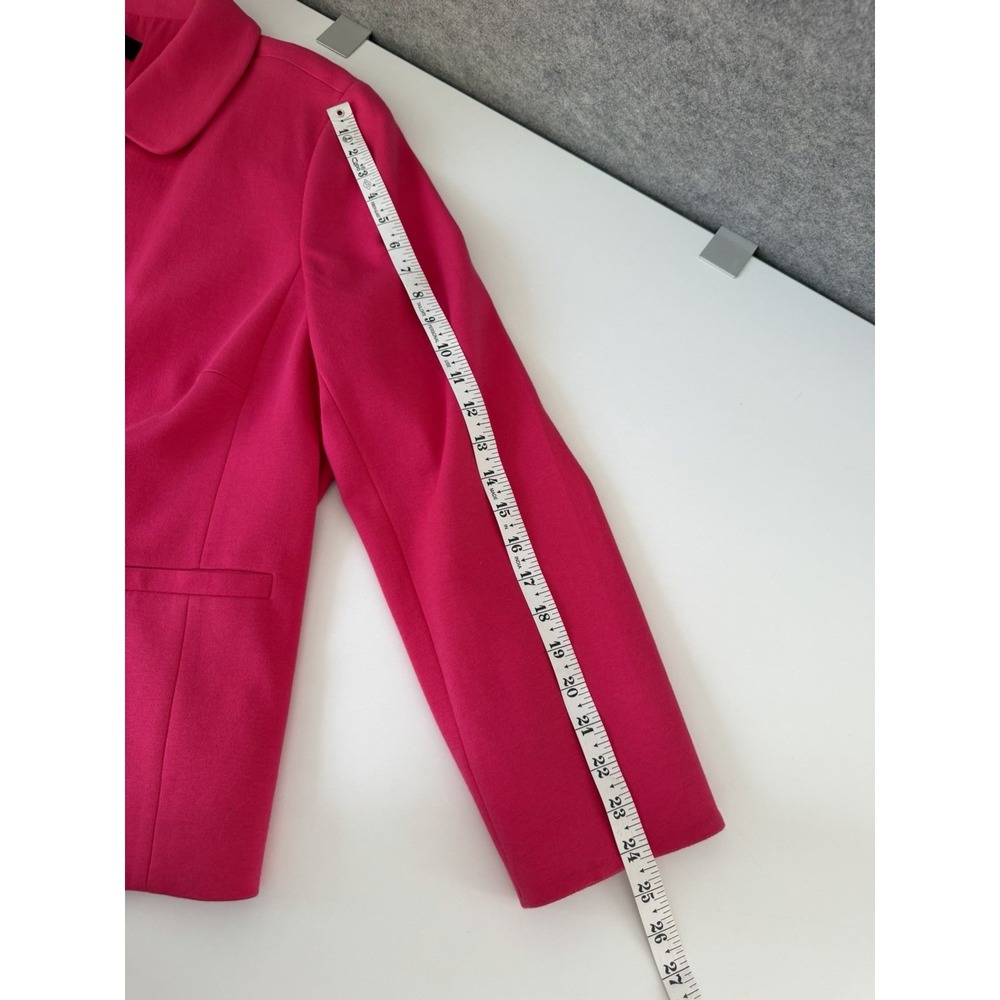 Talbots Blazer Jacket Womens 22W Pink Scalloped Hem Lined Office Mature Preppy - Picture 6 of 11